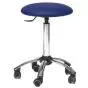 Tabouret médical sur roulettes avec piètement chromé ClediMed 