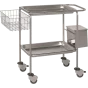 Poubelle inox Hidemar pour chariot de soins H16 et H17