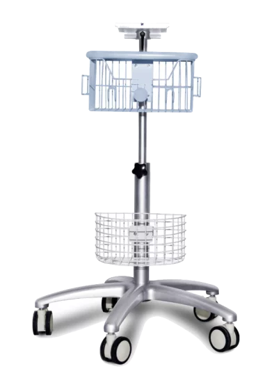 Pied à roulettes et plateau pour cardiotocographe Comen C11