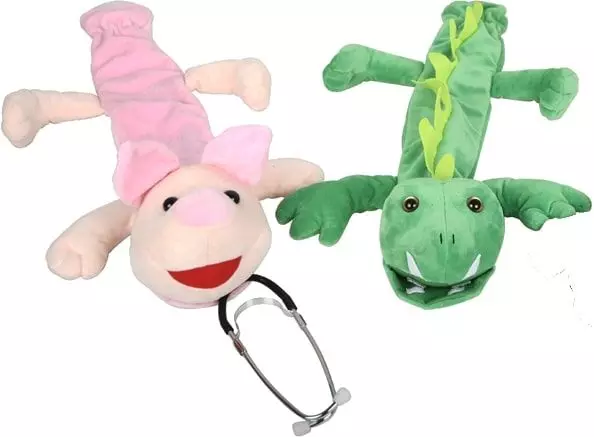 Peluche cache stéthoscope