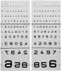 Echelle optométrique à chiffres