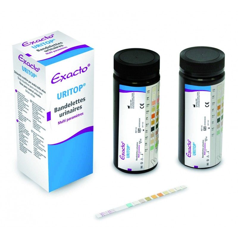 Bandelette urinaire test 11 paramètres - Boîte de 100