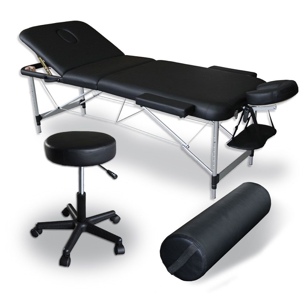 Pack Table De Massage Pliante Massage Black Mediprem à