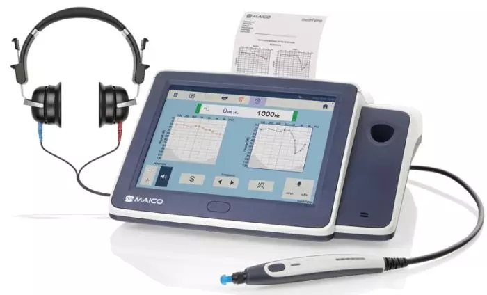 Audiomètre et tympanomètre de dépistage combinés Maico MI26