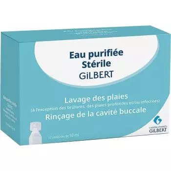 Eau purifiée stérile Gilbert