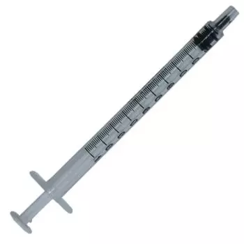 Seringues 3 pièces à tuberculine 1 ml - sans aiguille (Boite de 100)