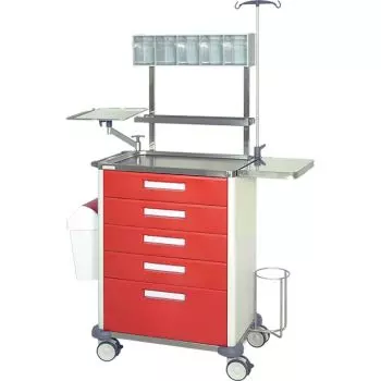 Chariot d'urgence Hidemar H775 PRP avec étagère frontale