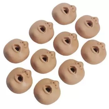 Visages de remplacement pour mannequin de réanimation R10055 Erler Zimmer (lot de 10)