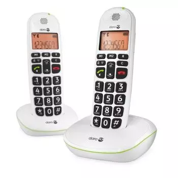FYSIC - téléphone fixe Sénior avec répondeur et téléphone Sans fil FX-8025 Noir