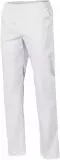 Pantalon médical mixte polyester/coton (blanc) 