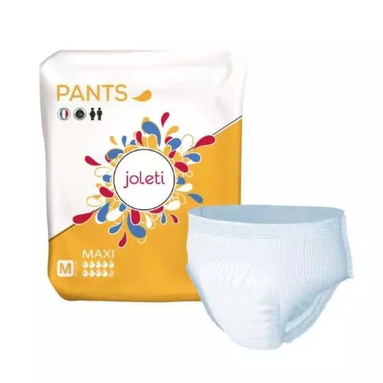 Culottes absorbantes à ceinture déchirable Joleti (6 sachets de 14)