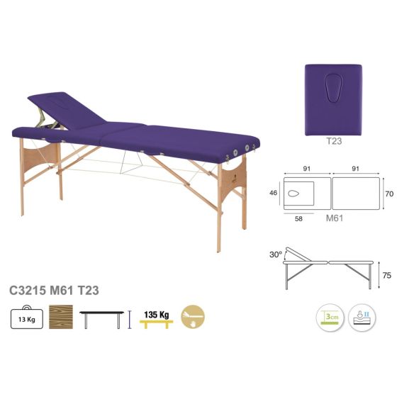 Table De Massage Pliante En Bois Ecopostural C3215 à 523 00