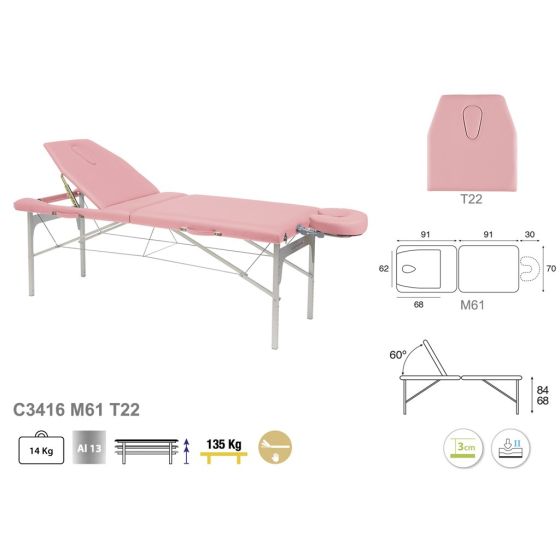 Table De Massage Pliante En Aluminium Ecopostural C3416f à 687 00