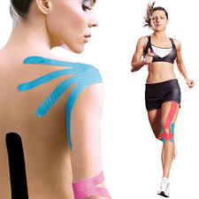 Kinesiotape,Strap Body Tape Bandes de Kinésiologie 5m x 5cm Soutien  musculaire Soulager la douleur Ruban Adhésif Résistant à l'eau